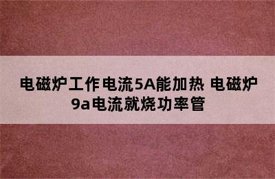 电磁炉工作电流5A能加热 电磁炉9a电流就烧功率管